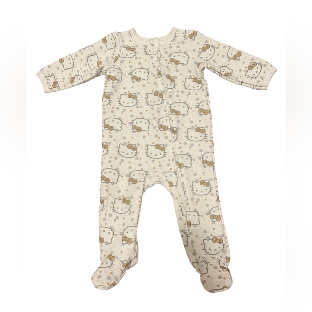 Hello Kitty by Sanrio Infant White Footies Sleeper size 6m